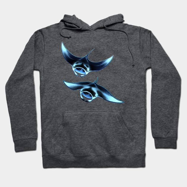 Manta Rays Hoodie by TamiArt